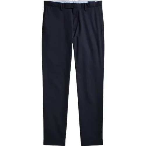 Navy Stretch Slim Fit Chino Pants , male, Sizes: W30, W31, W38, W33, W32, W34, W40, W36, W28, W29 - Polo Ralph Lauren - Modalova