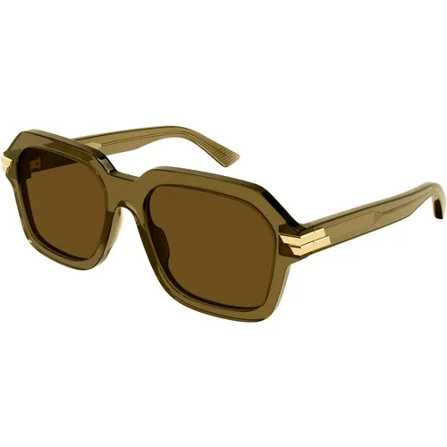 Brown Sunglasses - Bottega Veneta - Modalova