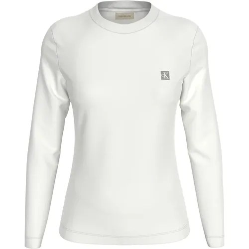 Sweater Round Neck Cotton Regular Fit , female, Sizes: XS, M, S, L, XL - Calvin Klein - Modalova