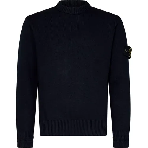 Blaues Sweatshirt Aw24 Stilvolle Herrenbekleidung , Herren, Größe: M - Stone Island - Modalova