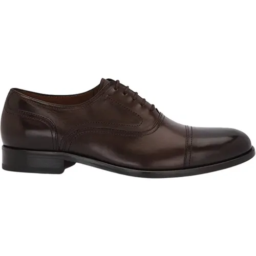 Mocha Calfskin Lutton Oxford Schuhe , Herren, Größe: 43 EU - Lottusse - Modalova