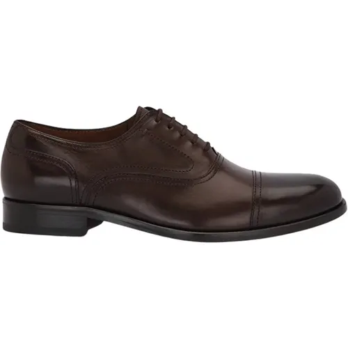 Mocha Calfskin Lutton Oxford Schuhe , Herren, Größe: 44 EU - Lottusse - Modalova