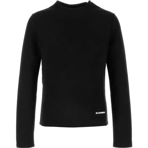 Schwarzer Polyester-Mix-Sweatshirt - Jil Sander - Modalova