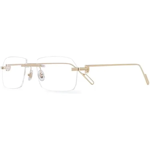 Goldene Optische Brille Stilvoll und vielseitig - Cartier - Modalova