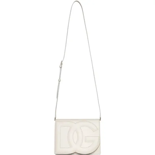 Stylish Ivory Bags with DG Logo , female, Sizes: ONE SIZE - Dolce & Gabbana - Modalova