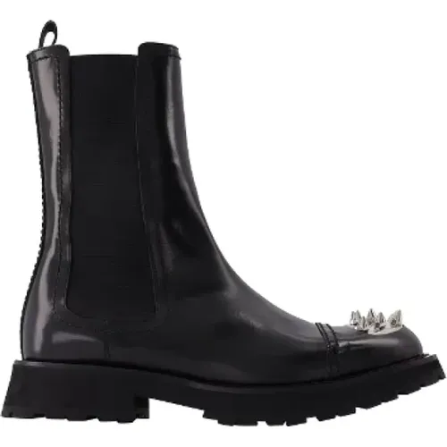 Leather boots , male, Sizes: 7 UK - alexander mcqueen - Modalova