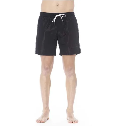 Schwarze Logo Badehose Bermuda Shorts , Herren, Größe: 2XL - Iceberg - Modalova