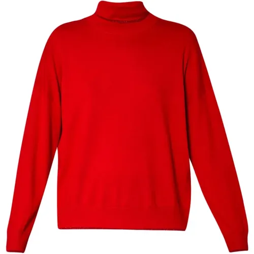 Rote Sweaters mit Lurex® Details , Damen, Größe: S - Liu Jo - Modalova