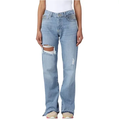 Straight Jeans , female, Sizes: W28, W27, W29, W30 - Gaëlle Paris - Modalova
