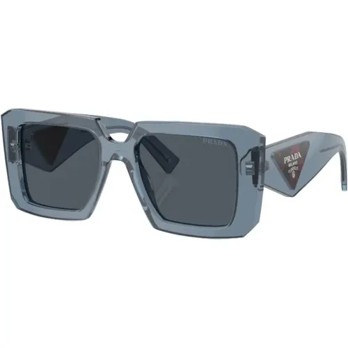Stilvolle Graue Sonnenbrille mit Zubehör , Damen, Größe: 51 MM - Prada - Modalova