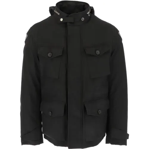 Hooded Zip Jacket , male, Sizes: M - Blauer - Modalova