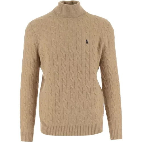 Woll-Kaschmir-Pullover mit hohem Kragen , Herren, Größe: L - Polo Ralph Lauren - Modalova