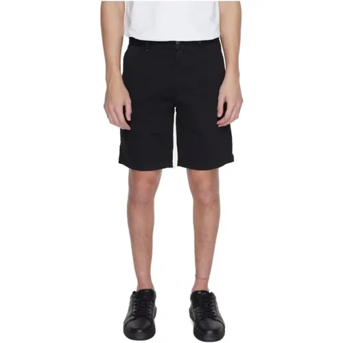 Baumwoll Bermuda Shorts mit Elasthan , Herren, Größe: W31 - Hugo Boss - Modalova