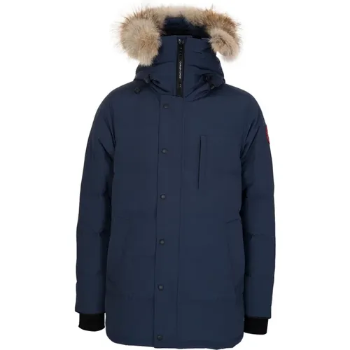 Fusion Fit Carson Parka Navy Marine , male, Sizes: M - Canada Goose - Modalova