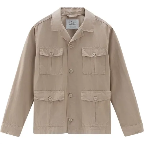 Safari Overshirt , male, Sizes: L, XL - Woolrich - Modalova