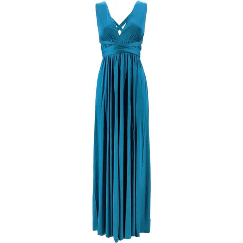 Turquoise Midi Gown for Special Occasions , female, Sizes: L - P.a.r.o.s.h. - Modalova