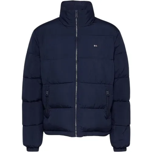 Blaue Steppjacke mit wasserabweisender Oberfläche - Tommy Hilfiger - Modalova