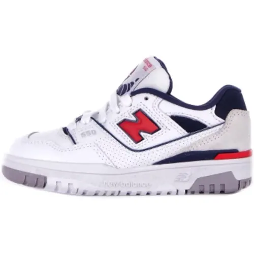 Weiße Junior Sneakers Leder Wildleder Gummi - New Balance - Modalova