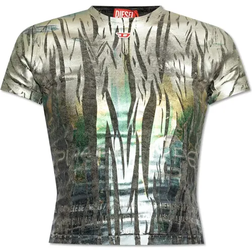 T-shirt `T-UNCUTIE-LONG-FOil` , Damen, Größe: 2XS - Diesel - Modalova