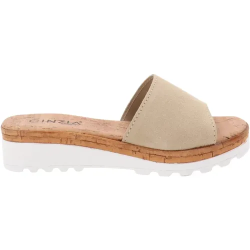 Flat Sandals , female, Sizes: 8 UK - Cinzia Soft - Modalova