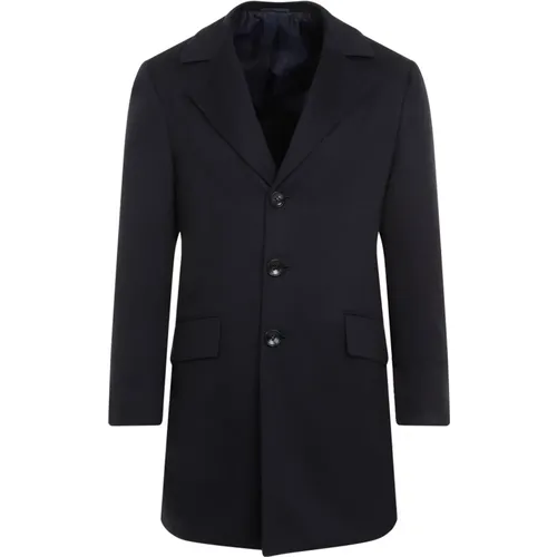 Blauer Cashmere Caban Mantel Kiton - Kiton - Modalova