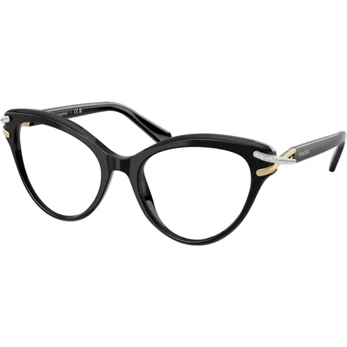 Modische Brille Sk2030 Schwarz , Damen, Größe: 53 MM - Swarovski - Modalova