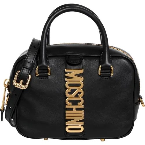 Elegant Leather Handbag for Modern Women , female, Sizes: ONE SIZE - Moschino - Modalova