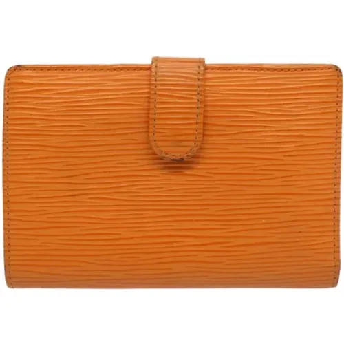 Pre-owned Leather wallets , ONE SIZE - Orange - Modalova