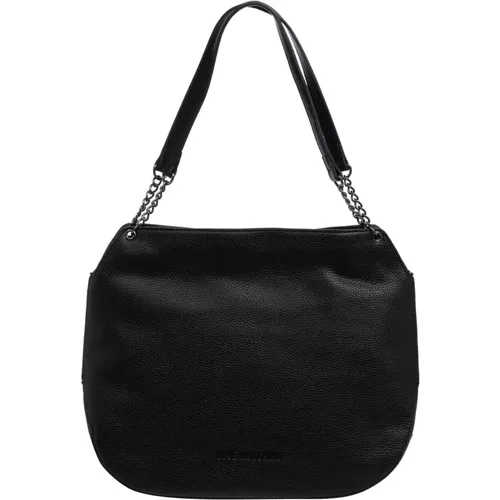 Logo Tote Tasche mit Reißverschluss , Damen, Größe: ONE Size - Love Moschino - Modalova