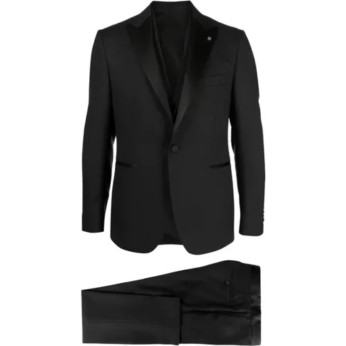 Gabardine Formal Suit for Men , male, Sizes: XL, S - Tagliatore - Modalova