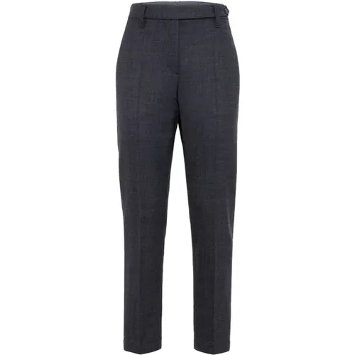 Grey Trousers Elegant Style , female, Sizes: 2XS, M, XS, L - BRUNELLO CUCINELLI - Modalova