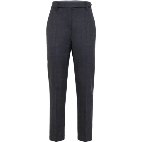 Grey Trousers Elegant Style , female, Sizes: 2XS, M, XS, L, S - BRUNELLO CUCINELLI - Modalova