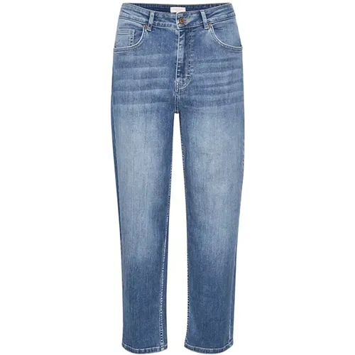 Hellblaue Denim Gerades Jeans , Damen, Größe: W32 - Part Two - Modalova