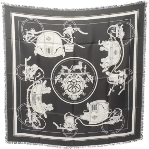 Pre-owned Silk scarves , male, Sizes: ONE SIZE - Hermès Vintage - Modalova