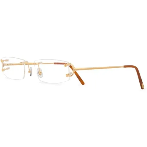 Goldene Optische Brille Stilvoll Alltagsgebrauch,Silberne Optische Brille Stilvoll und vielseitig - Cartier - Modalova