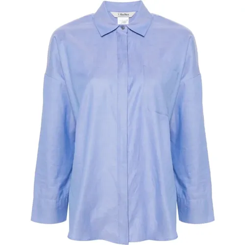 Oxford Cotton Shirt , female, Sizes: L, S - Max Mara - Modalova