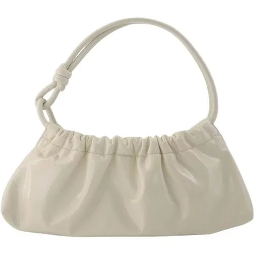 Valerie Bag in Cream Patent Vegan Leather , female, Sizes: ONE SIZE - Nanushka - Modalova