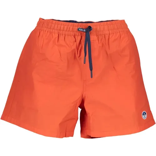 Swim Boxer Shorts with Contrast Details , male, Sizes: S, L, M, XL - North Sails - Modalova