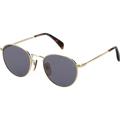 Gold/Graue Sonnenbrille DB 1005/S,Db 1005/S Sonnenbrille in Ruthenium/Grün - Eyewear by David Beckham - Modalova