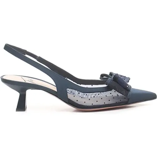 Marineblaue Slingback mit Elastischem Einsatz - Roberto Festa - Modalova