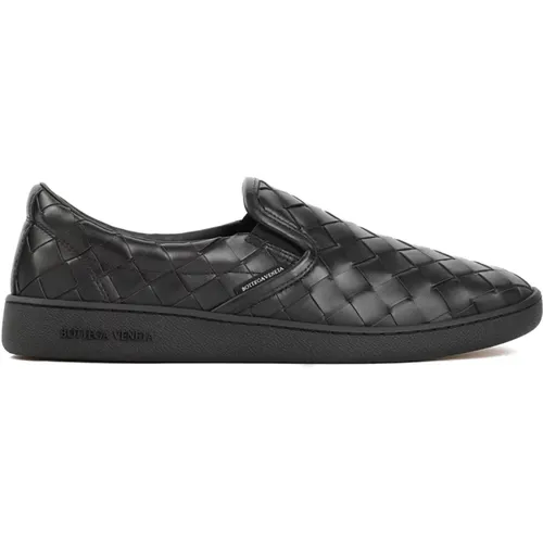 Leather Slip On Sneakers , male, Sizes: 10 UK, 8 UK - Bottega Veneta - Modalova