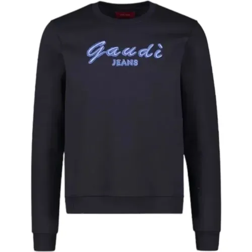 Crew Neck Sweatshirt , male, Sizes: XL, M, S, 2XL - Gaudi - Modalova