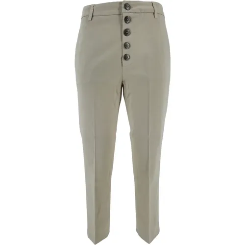 Gabardine Damen Hose in Latte , Damen, Größe: W27 - Dondup - Modalova