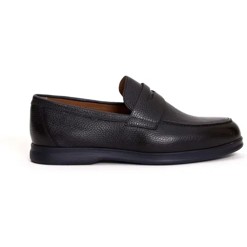 Men Shoes Moccasins Blu Aw22 , male, Sizes: 8 1/2 UK, 6 UK, 8 UK, 7 UK, 9 UK - Doucal's - Modalova