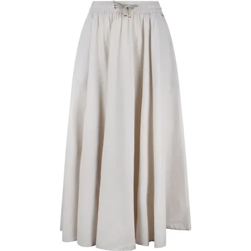 Stretch Nylon Long Skirt , female, Sizes: XS - Herno - Modalova