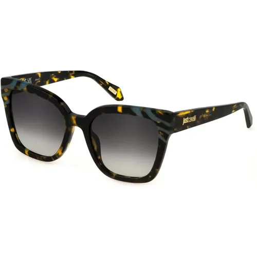 Multicolored Acetate Sunglasses with Gray Lenses , female, Sizes: 54 MM - Just Cavalli - Modalova
