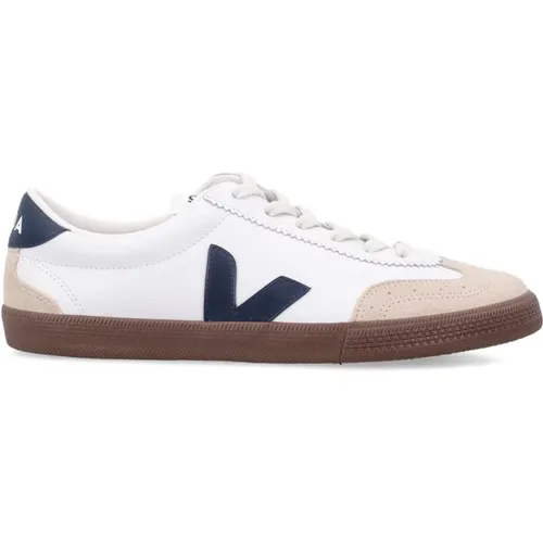 Weiße Volley Sneakers Low-top Leder - Veja - Modalova