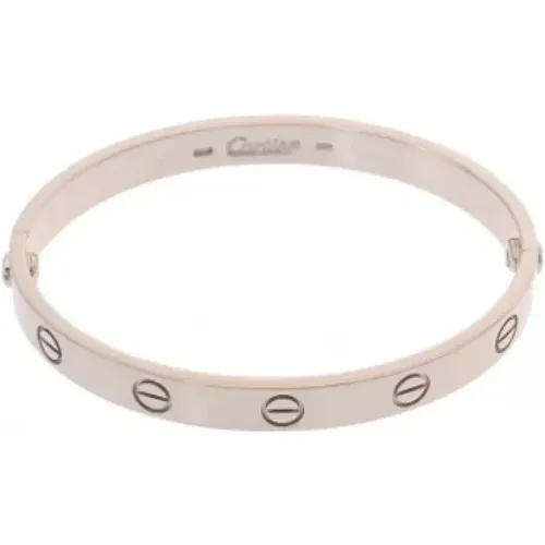 Pre-owned White Gold bracelets , female, Sizes: ONE SIZE - Cartier Vintage - Modalova