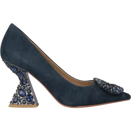 Embellished Heeled Shoe , female, Sizes: 4 UK, 5 UK, 9 UK, 7 UK, 8 UK, 6 UK, 3 UK - Alma en Pena - Modalova