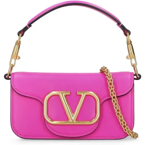 Locò Leather Top Handle Bag , female, Sizes: ONE SIZE - Valentino Garavani - Modalova